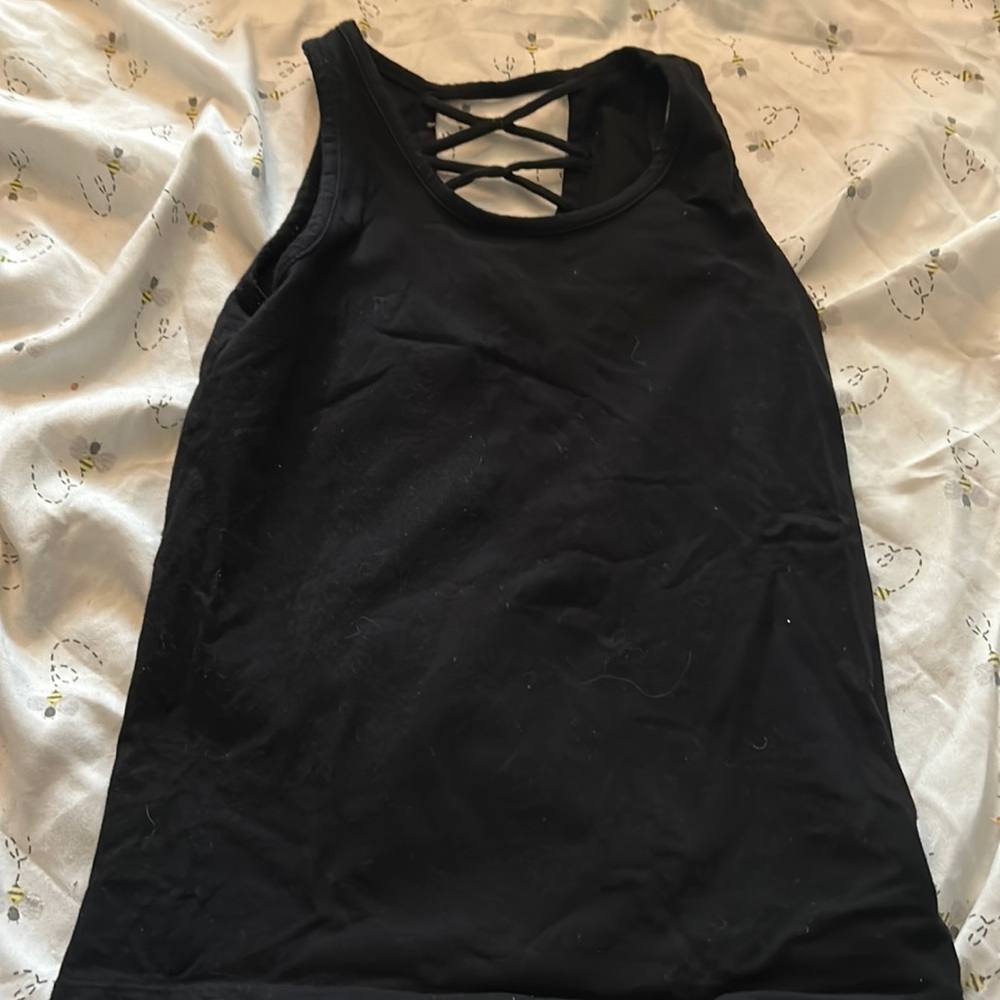 Kids black tank top